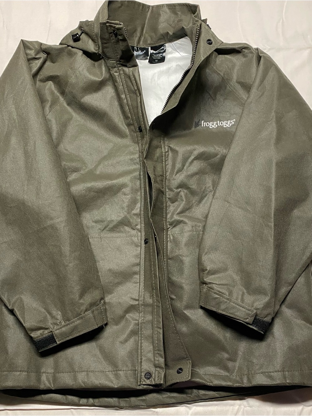 frogg toggs Men's Olive Green Waterproof Jacket
